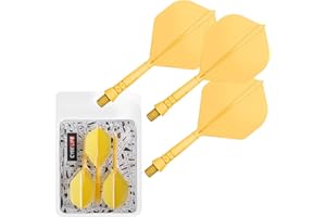 CyeeLife Eje de dardo Integrado y Plumas estándar, Accesorios de Dardos,Juego de 3 Piezas