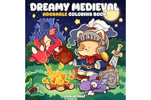 Dreamy Medieval: A Coloring Book for Adults and Teens Featuring Cute Characters and Cozy Life in the Kingdom of Animals for Relaxation