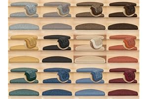 ‎KETTELSERVICE-METZKER Kettelservice-Metzker Stufenmatten Rambo New Halbrund SparSet Beige 15 Stück Treppenschutz Treppenteppich