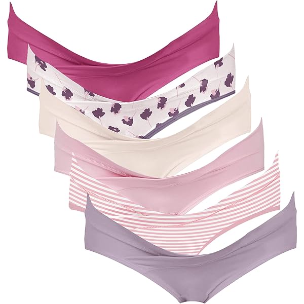 Culottes Maternité Grossesse - Lot De 6 | Coton Doux | Taille Basse | Confort Ventre Rond | Post-accouchement - 7