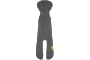 ‎AEROMOOV Aeromoov - Baby Sitzauflage Air Layer - Einlage Für Autositz oder Kinderwagen - Gruppe 2/3 mit Beinen - Antischwitz Sommerbezug - Bio-Baumwolle - Anthracite