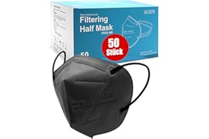 Tayogo Mascarillas FFP2 NR, Respirador Mascarilla Homologadas CE, 5 Capas, Alta Filtración, Desechable de Proteccion Personal, Envase Individual, Filtración ≥ 95% para Adultos