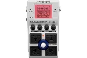 ZOOM MS-50G+ MultiStomp guitar effects pedal with 100 effects for stage, studio, and recording— any effect chain can be saved as a preset