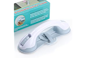 E-RFSEY Maniglia Doccia Con Ventosa Portatile Senza Strumenti o Suction Bathroom Grab Rails per Bambini e Anziani (blu)