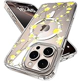 Minesk iPhone 15 Pro Max i&ccedil;in Flower Serisi Magsafe ile Uyumlu G&ouml;z Alıcı ve Şık Tasarımlı &Ccedil;i&ccedil;ek Desenli Silikon Kılıf Kapak (