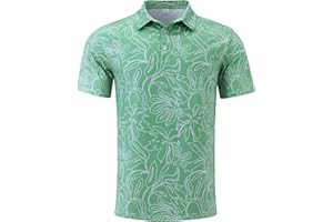 Fanient Męskie koszulki polo z krótkim rękawem z nadrukiem koszulka polo dla mężczyzn na co dzień elastyczna koszulka golf tenis sport miękka koszulka polo