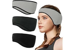 3 Piece Winter Headband Ear Protector,MUNSKT Warm and Comfortable Ear Protector, Winter Headband, Suitable for Outdoor Sports