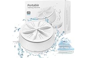 VUSDDY Machine à Laver à Ultrasons, mini machine à laver portable, 4 Modes Machine à Laver à Turbine Personnelle Petite avec Télécommande pour Dortoirs Voyageant, Capacité de 2Kg, Alimenté par USB