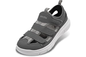 FitVille Sandały dla cukrzyków Męskie bardzo szerokie buty ortopedyczne z regulacją na rzepy Wygodne buty rehabilitacyjne dla seniorów Buty na opuchnięte stopy