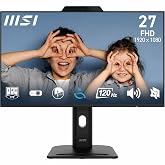MSI 27" PRO MP272PMG, Kurumsal Monit&ouml;r, FHD, 16:9, Flat, IPS, 120Hz, 1ms, Adaptive-Sync, Pivot
