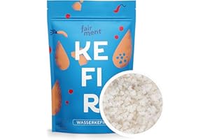 ‎FAIRMENT fairment® - Original Bio Wasserkefir Kristalle Starterkulturen für viel Wasser-Kefir mit Erfolgsgarantie und Anleitung (3x 30g = 90g Kristalle für 3 Liter) (3er Pack)