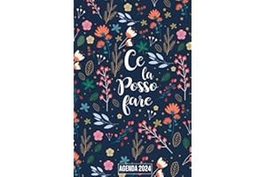 2024: Agenda Settimanale da Gennaio a Dicembre 2024, 12 mesi, La settimana su una doppia pagina, Formato A5, Ce la posso fare