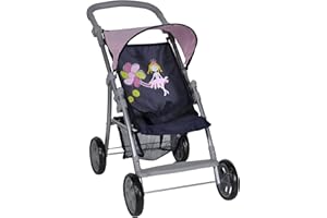 ‎KNORRTOYS.COM Knorrtoys 16894 - Puppenbuggy Liba - princess blue, 52 x 30 x 15 cm
