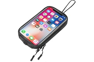 Zuxbolf Borsa da Serbatoio Magnetica da Moto,Borsa da Serbatoio Universale Piccola e Impermeabile per Telefono Cellulare Moto con Finestra Trasparente