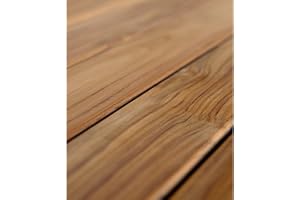 Terrassbrädor av teak från BioMaderas®, bredd 95 mm, tjocklek 19 mm (längd: 120 cm)
