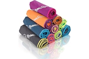 NirvanaShape Toalla de Microfibra | 14 Colores | 8 Dimensiones | Toalla de Viaje Ligera, Absorbente y de Secado Rápido | Toalla de Baño para Viajes | Ideal para Playa, Camping, Yoga y Sauna