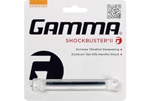 Gamma Sports Tennis Shockbuster Vibration Dampeners, Shockbuster, Shockbuster II, Zorbicon Gel Construction, Original Worm Shaped, Easy Install, Racquet Dampeners, Multiple Colors, Max Reduction