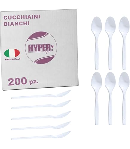 Cucchiaini Di Plastica Trasparente - 60 Pezzi, Riutilizzabili, Per Degustazione, Feste, Picnic - Foto 7