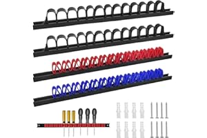 ZPSNDP 4 Pièces Support Tournevis, Robuste et Durable, Porte Outils Mural, Rangement des Outils, L'atelier ou l'extérieur Sont Utilisés pour Stocker les Tournevis et les Outils