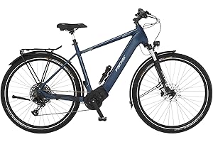 ‎FISCHER Fischer E-Bike Trekking VIATOR 8.0i, Elektrofahrrad für Damen und Herren, Mittelmotor 90 Nm, 36 V Akku, sattblau