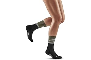 CEP - THE RUN COMPRESSION SOCKS MID CUT für Damen | Mittellange Laufsocken mit Kompression | Regenerierende Kompressionsstrümpfe für Frauen