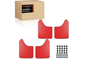 Frankberg 4X Guardabarros universales contra salpicaduras para coche delantero y trasero compatible con Touring Berlinas SUV Compacto Cabrio Coupés MPV Pickup Camión Todas las Carrocerías 390 x 298 mm