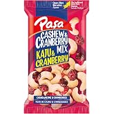 Paşa Kaju ve Cranberry Mix Kuruyemiş, 40 gr x 12 Paket, Toplam 480 gr, Pratik Porsiyon Atıştırmalık