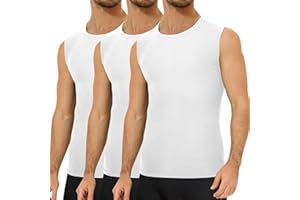 Falechay Pacco da 3 Canottiera Uomo 100% Cotone Canotta