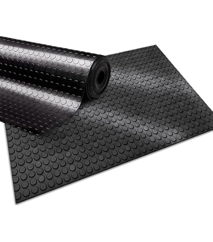 Tapis Caoutchouc à Picots 3mm - Antidérapant Et Robuste - Vendu Au Mètre (110cm X 135cm)