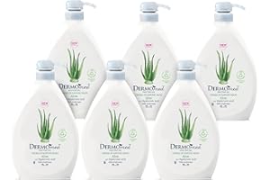 Dermomed, Crema di Sapone Mani Aloe, Rispetta la Pelle Rendendola Profumata e Morbida, con Acido Ialuronico, pH Neutro, Made in Italy, Dermatologicamente Testato, 6 Dispenser da 1L