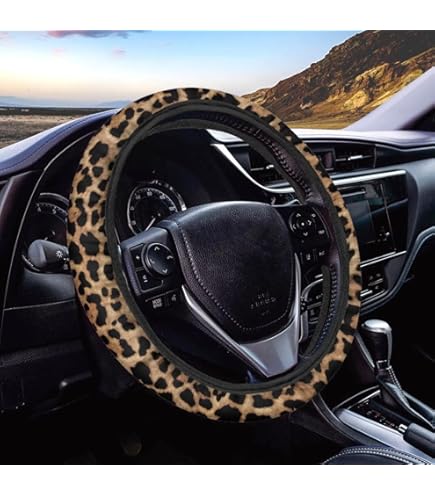 WINVOX Couvre Volant Voiture Couverture Volant D'impression