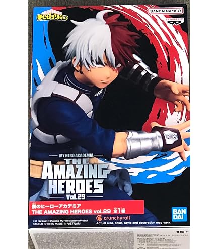 Banpresto Action Figure Shoto Todoroki - My Hero Academia - The Amazing Heroes-DX - Statuetta Collezionabile In PVC 21 Cm - Multicolore BP89636P