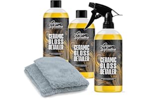 PURE DEFINITION Ceramic Detailer Car Wax Gloss Spray Sealant Coating Vehicle Water Beading (3 x 500ml)