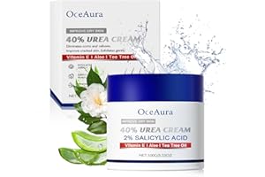 OKALABANDEE Crema Urea al 40% per Piedi, Crema Piedi Mani per Ammorbidisce Callosità e Talloni Screpolati, Nutriente Lozione per Pelle Secca e Screpolata, Rimuove Calli, Duroni, 100G