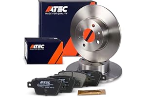 ATEC Germany Set freni asse posteriore incl. dischi freno Ø 251 mm pieni + pastiglie freno posteriori Compatibile con CHRYSLER DELTA, FIAT BRAVO II (198_), MULTIPLA (186_), STILO (192_), LANCIA DELTA
