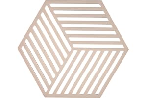 ‎ZONE DENMARK Zone Denmark Hexagon Topfuntersetzer Hitzebeständig, Silikon Untersetzer, Praktische und Dekorative Topf-Untersetzer, Spülmaschinenfest, 16 x 14 cm, Desert
