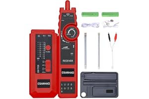 ESANHAO Tester per Cavi di Rete Multifunzione, Localizzatore di cavi Cat5 Cat6 RJ11 RJ45, Cavo portatile Tracer per Linee telefoniche e Cavi LAN Ad Alta Sensibilità Rilevatore di Linea (U568)