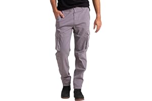 BlauerHafen Męskie spodnie cargo do dużych obciążeń, taktyczne, super rozciągliwe, elastyczne, bawełniane, proste spodnie rekreacyjne, 12 kieszeni, luźny krój, spodnie robocze Combat, wszystkie