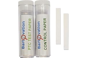 Bartovation Classroom Genetic Taste Testing Experiment Kit, PTC (Phenylthiourea) and Control Paper [Each Vial Contains 100 Strips]