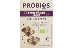 Probios Dame di Riso con Cacao - 250 gr, Senza glutine