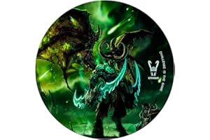 Woxter Stinger Floorpad Green - Alfombrilla Gaming de Suelo, Tapete Protector para Suelo - Resistente al Agua, Lavable, 100% Microfibra, Diámetro 120 cm, Color Verde