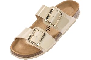 Palado Samos GS Women's Mules - Extra Comfortable Sandals - Fashionable Slippers with Natural Cork - Made in EU - Sandals with Sole Made of Finest Natural Leather