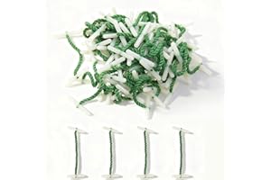 Alinw 100 Pcs Treasury Tags, Paper Binder with Plastic Ended, Treasury String Tags for Office Fasteners, Hole Punch Ties, String Binders, Organising Paper Documents（Inelastic）