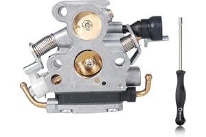 OXOXO Carkio Carburateur de Compatible with Husqvarna 135 140 140E 435 435E 440 440E Jonsared McCULLOCH CS410 CS2240 S 506450501 et outil de réglage avec tournevis