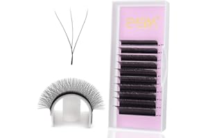 Abanicos en forma de W 0.07mm Extensiones de Pestañas D Curl 11mm Pestañas Automáticas Florecientes Y Extensiones de Pestañas YY Volumen Abanicos W Extensiones de Pestañas por EMEDA (0.07 D 11mm)