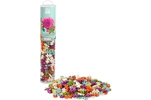 PLUS PLUS Plus-Plus 4329 Ingenioso Juguete de construcción, botánica, Mezcla de Colores, Tubo de construcción Creativo, Juego de Bloques de construcción para niños a Partir de 5 años, 240 Piezas