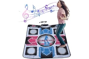 GARSENT Mata do tańca, antypoślizgowa, trwała, odporna na zużycie mata do tańca, kocyk do tańca, koc do tańca t z USB na PC.