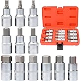 VORXEON 13Pcs Metric Allen Hex Bit Socket Set 2MM-14MM, 50BV30 CR-V ...