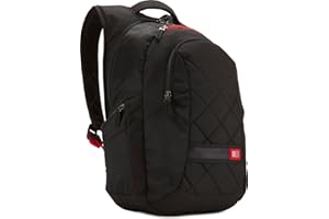 Case Logic DLBP116K Sac à dos fashion en nylon pour ordinateur portable 15,4" / 16" Noir