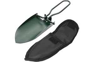 HREDZEO Pala Pieghevole,Mini Pala Pieghevole Pala da Campeggio Multifunzione Portatile Pieghevole Pala con Borsa pala da scavo per giardino estern